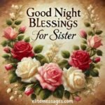 Loving good night blessings for sister, Inspirational good night wishes for sister