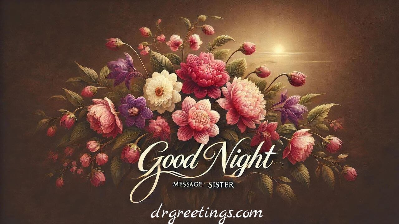 Good Night Sister Messages, Good Night Sister Wishes, Good Night Wish For Sister