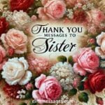 Inspirational thank you messages for your sister, Best thank you notes for a sister