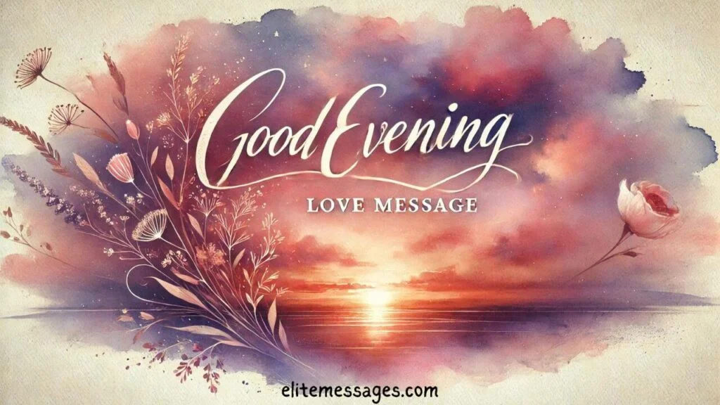 romantic good evening messages, sweet good evening message, best good evening message for my love, good evening love message for her, good evening love message for my love