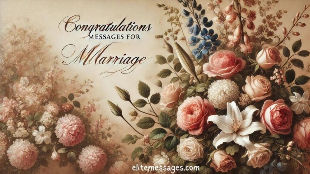 Unique marriage congratulation messages, Heartfelt wedding congratulations for loved ones