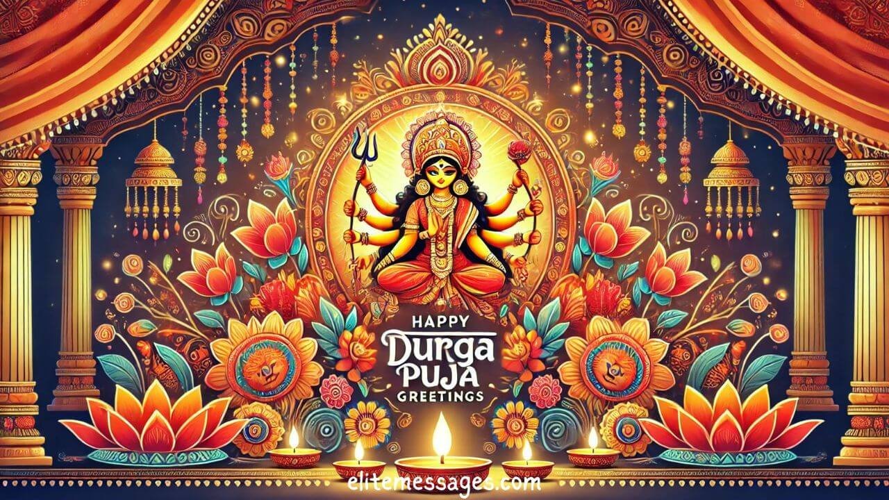 Happy Durga Puja Messages for Family, Joyful Happy Durga Puja Wishes for Lover