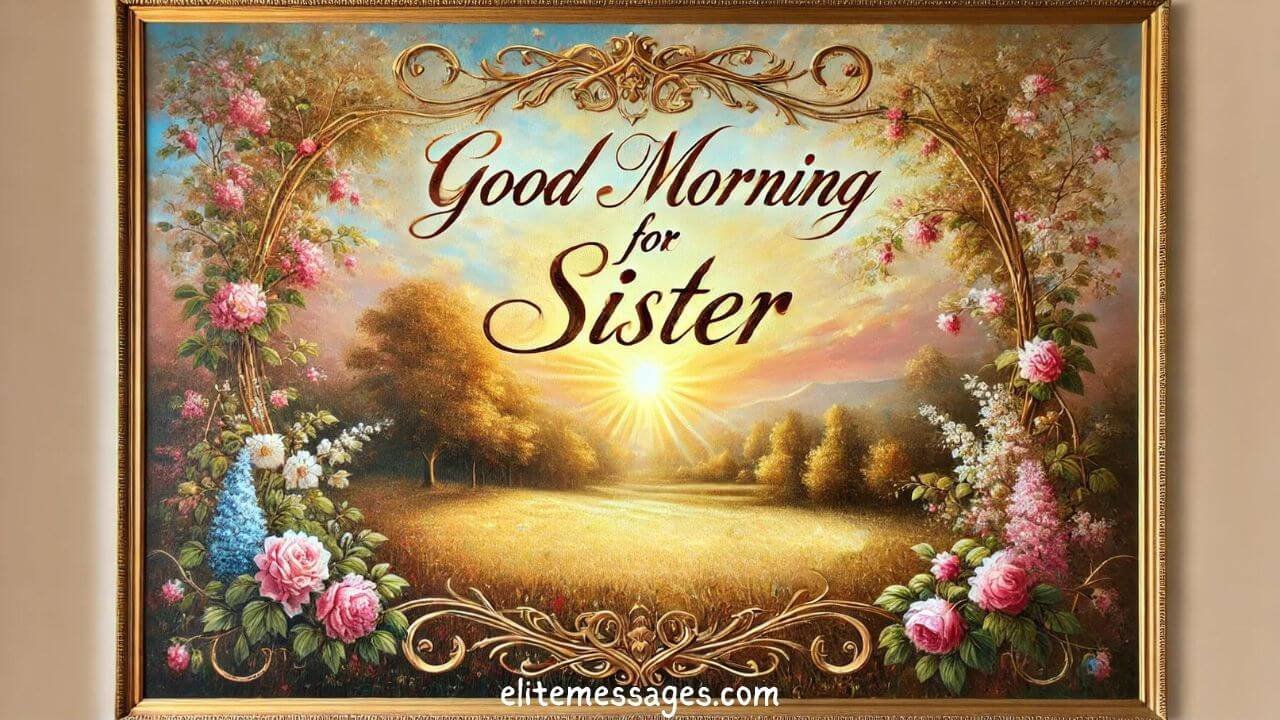 good morning messages for sister to start her day, Inspirational morning messages for sister