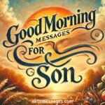 Good morning messages for son, Heartwarming messages for son